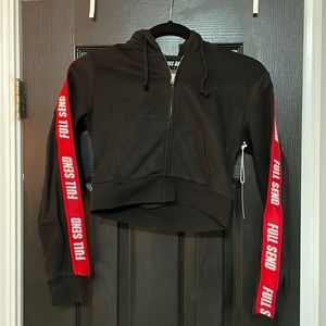 NWT Full Send Crop Hoodie Zip
